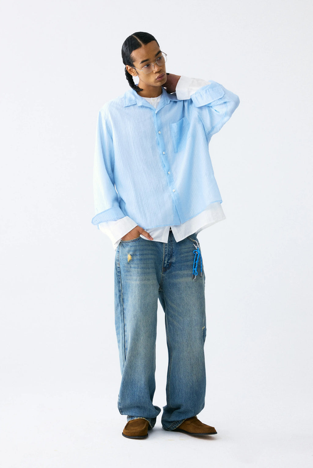 Layered Contrast Shirt