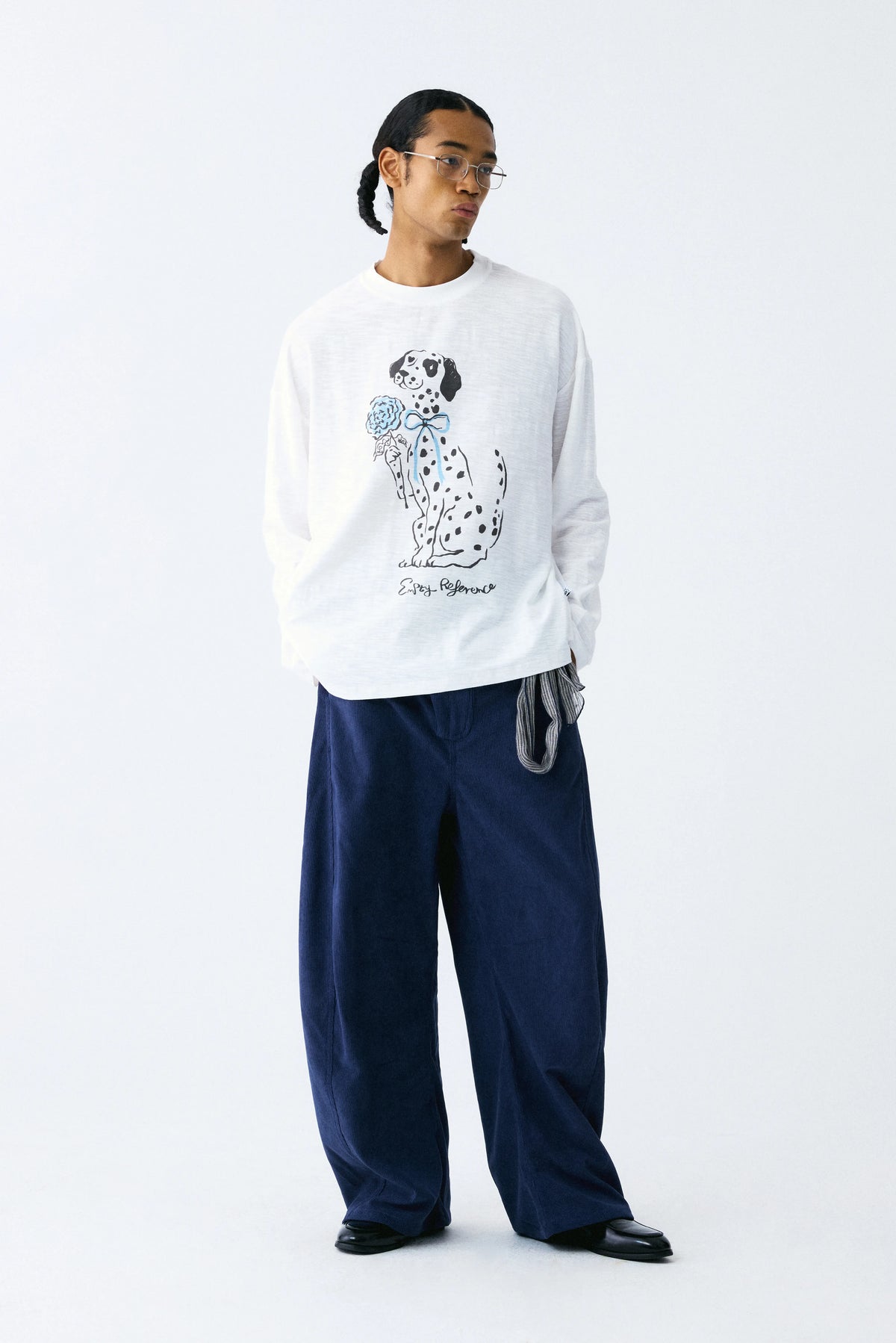 Dalmatian Rose Long Sleeve Tee