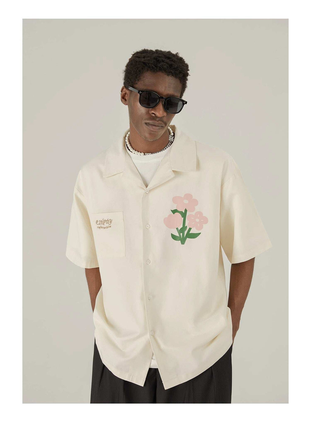 Floral Cotton Graphic Shirt - Empty Reference