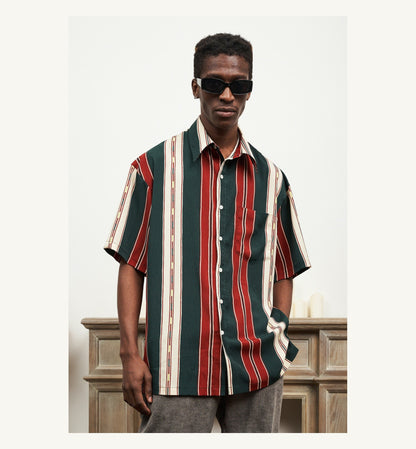 Red Green Stripe Shirt