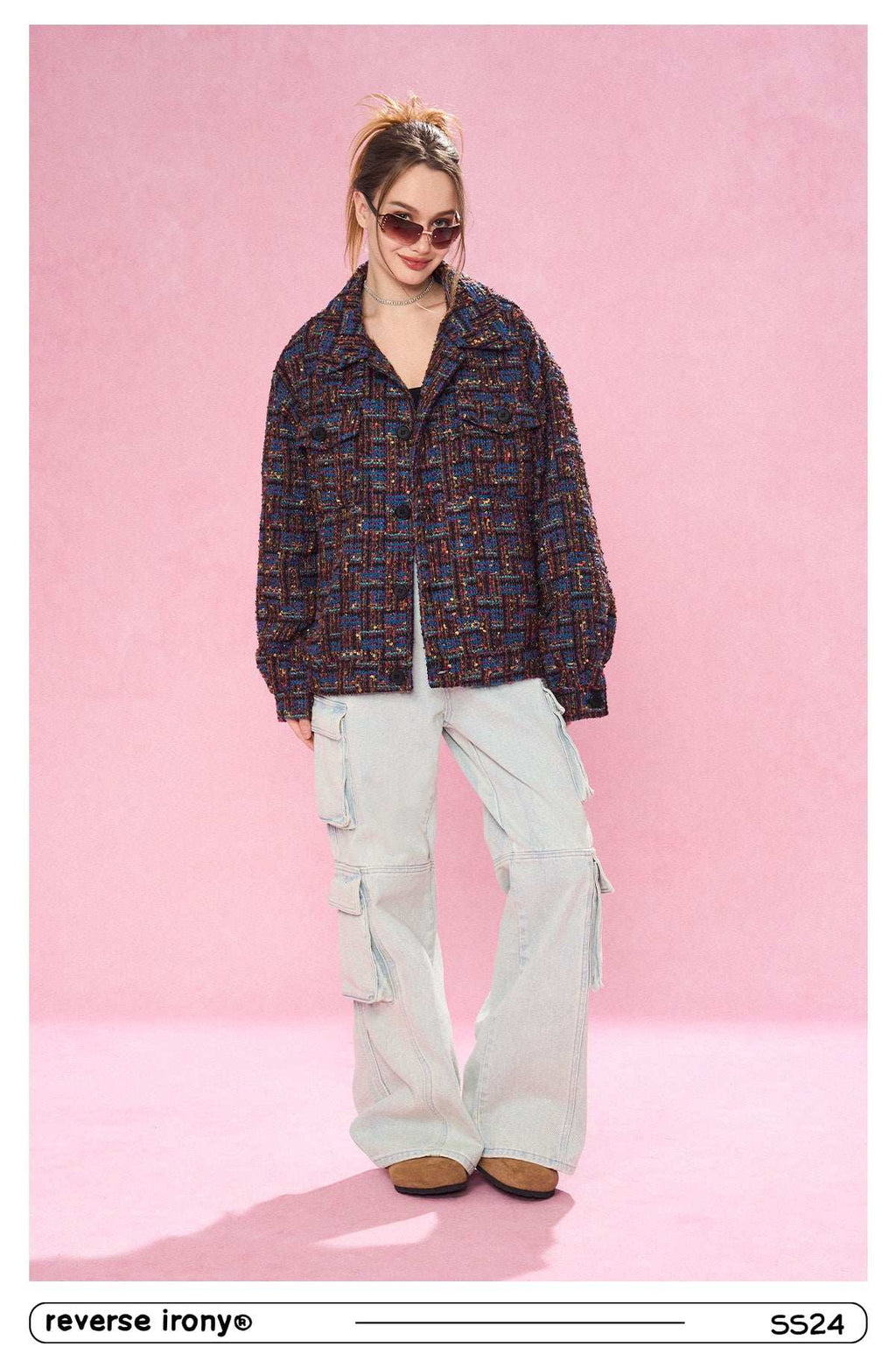 Unisex Tweed Jacket - Empty Reference