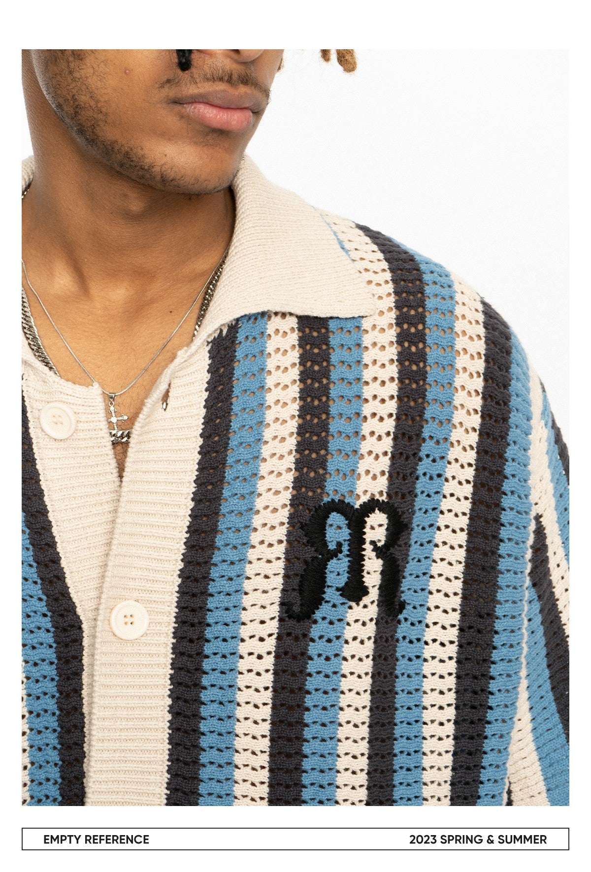 Embroidered Knit Polo Shirt