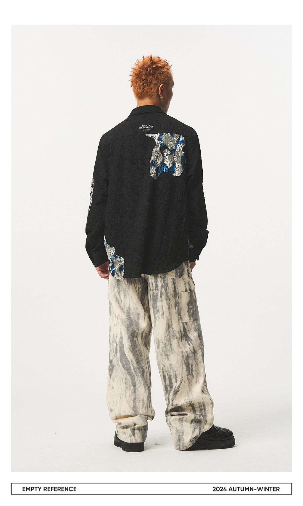 Watercolor Brush Print Pants