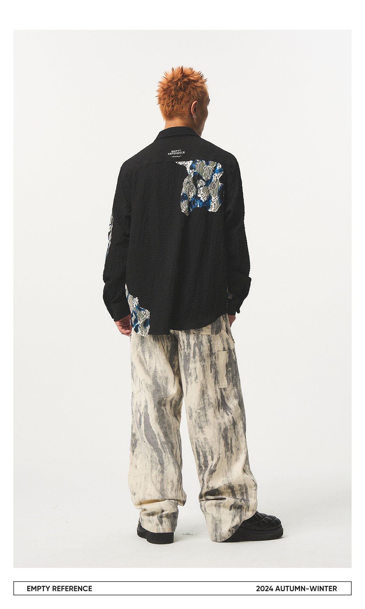 Watercolor Brush Print Pants