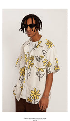 Spring Floral Graphic Shirt