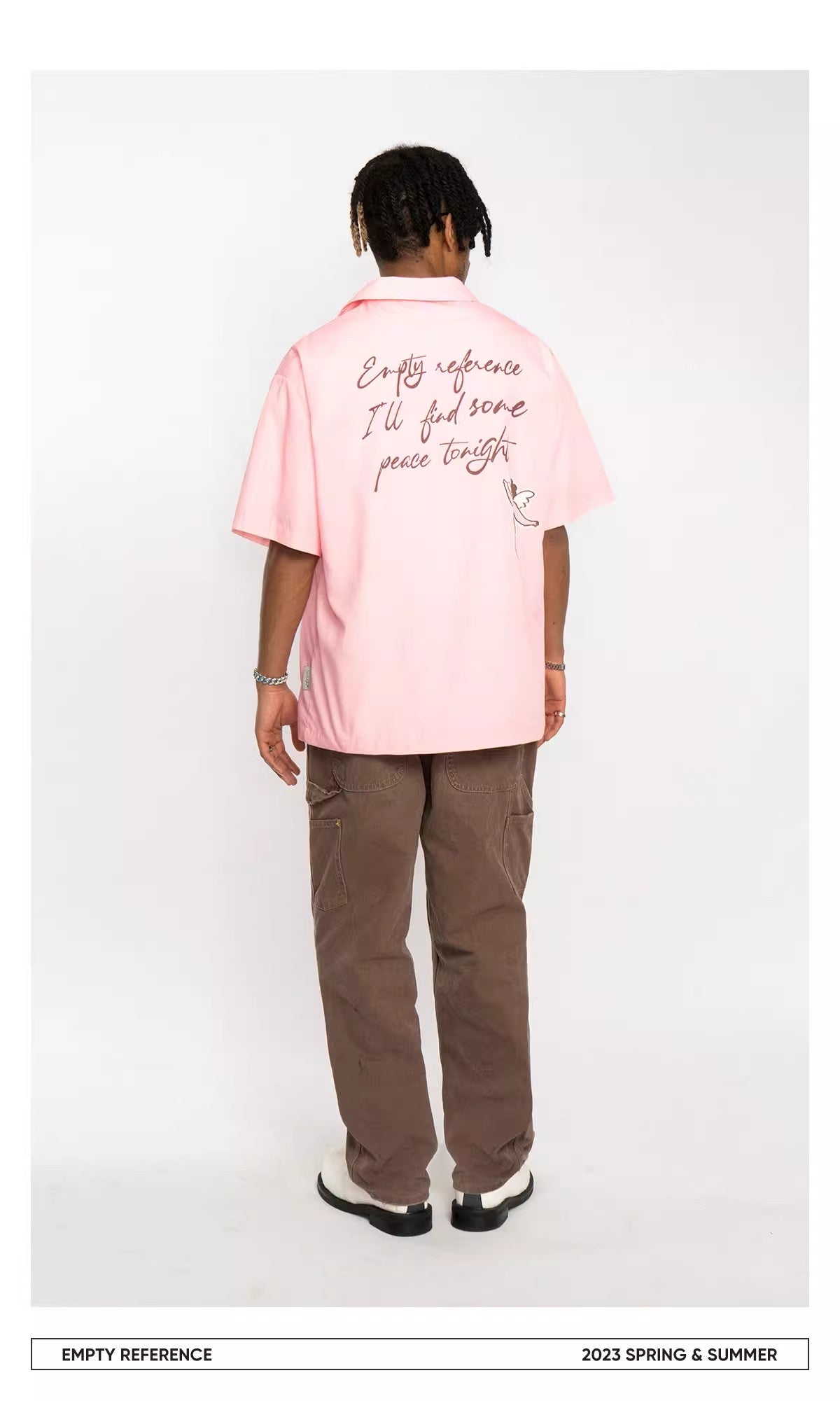 Angels Print Camp Shirt