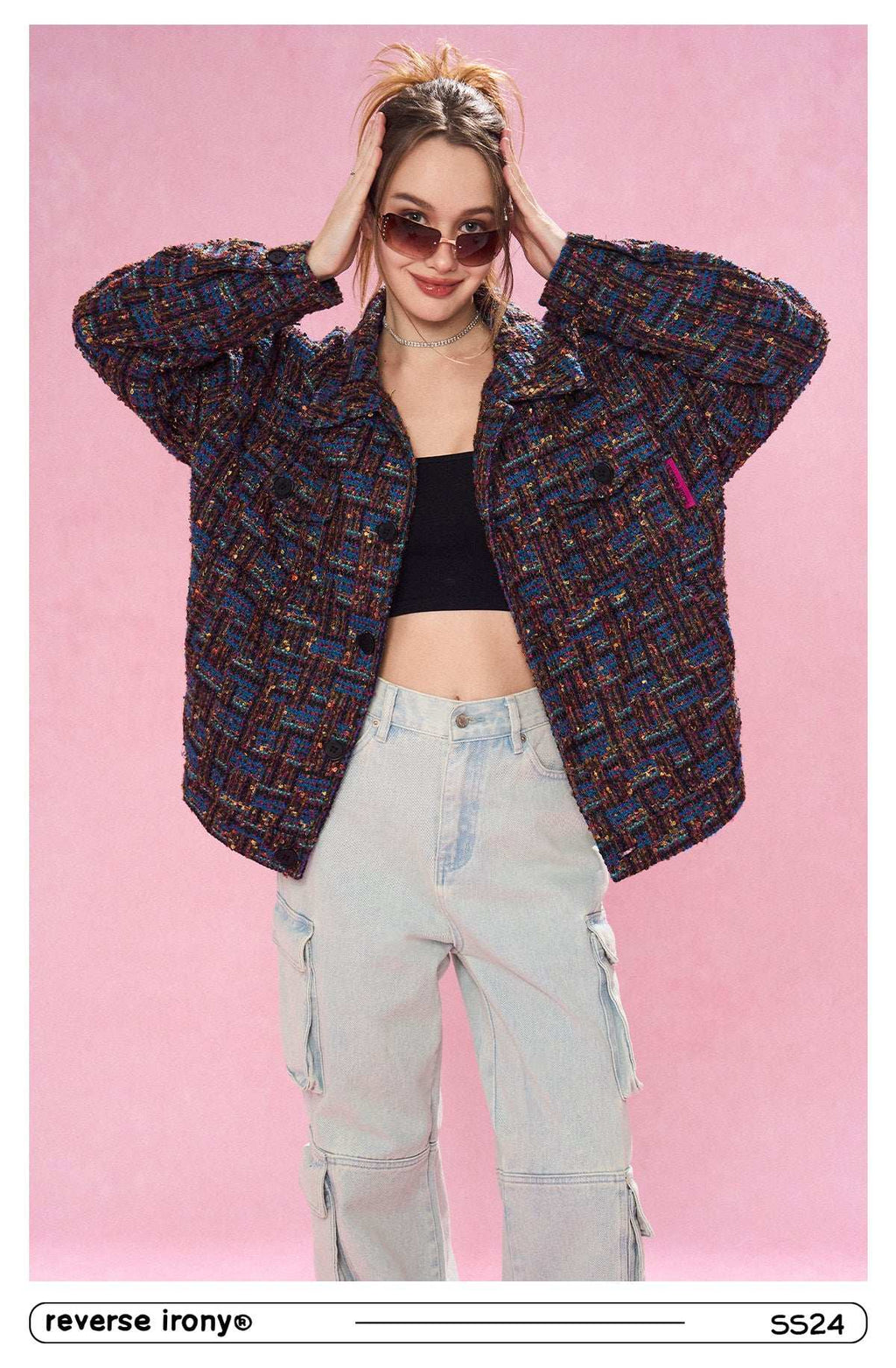 Unisex Tweed Jacket - Empty Reference
