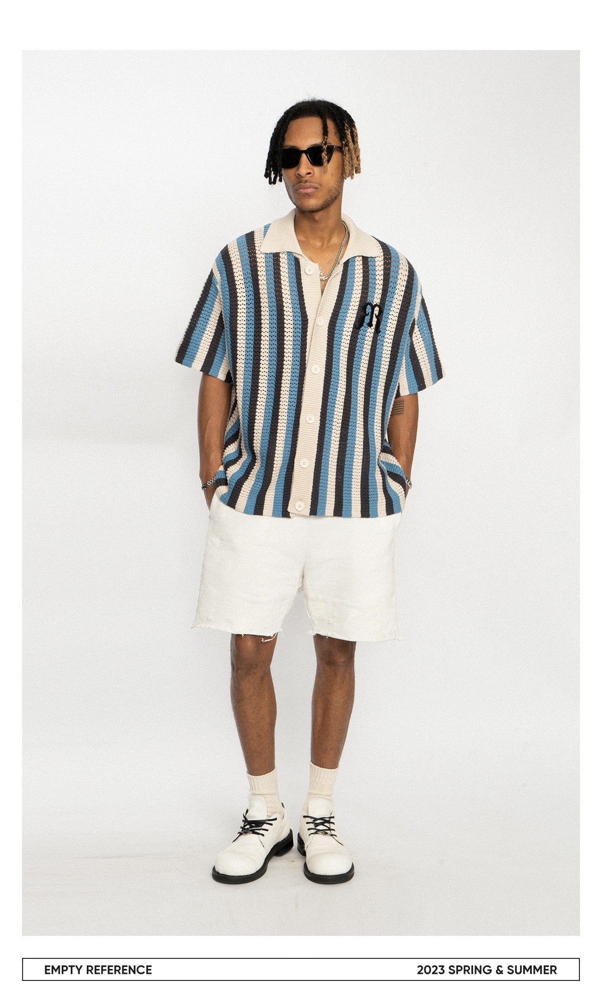 Embroidered Knit Polo Shirt