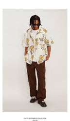 Spring Floral Graphic Shirt