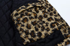 Leopard Print Quilted Vest