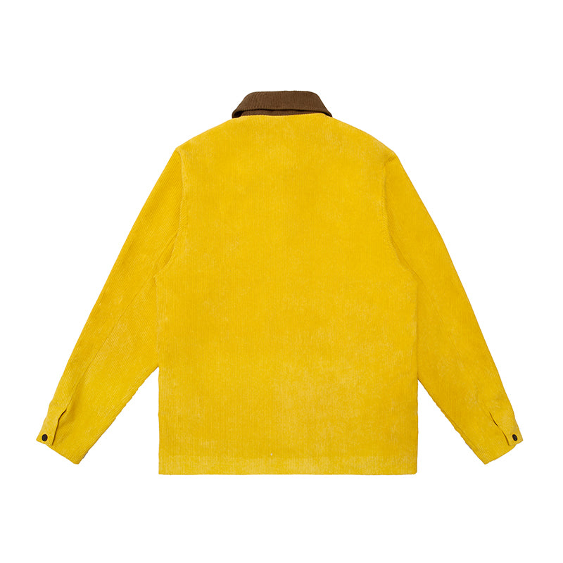 Paneled Corduroy Jacket