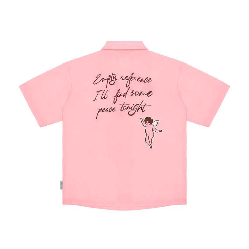 Angels Print Camp Shirt