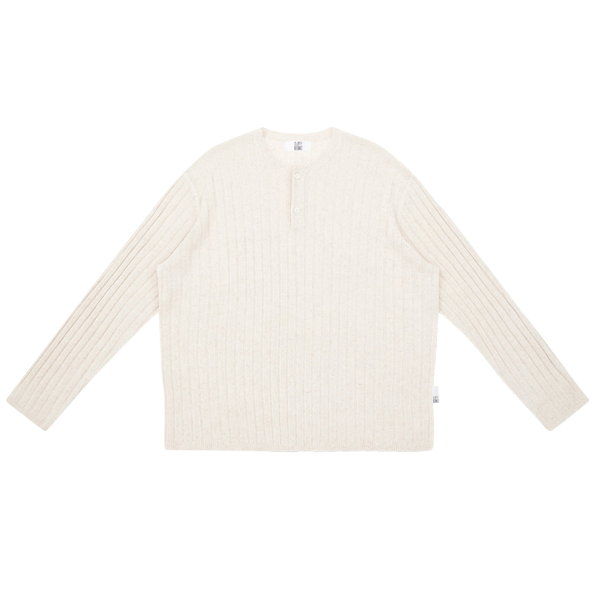 Linen Lyocell Stripe Henley Sweater