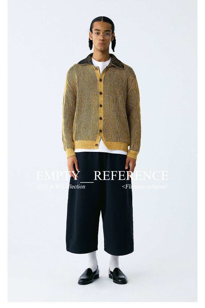 Vintage Stripe Knit Cardigan - Empty Reference