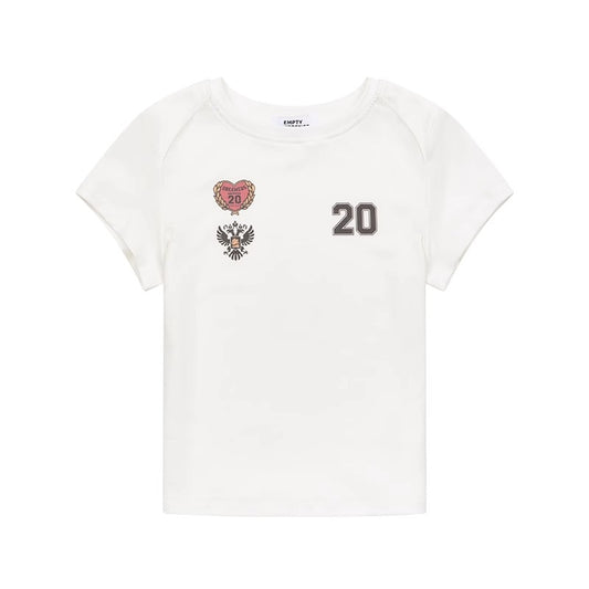 Badge Graphic Cropped Tee