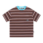 Ribbed Stripe Contrast Tee