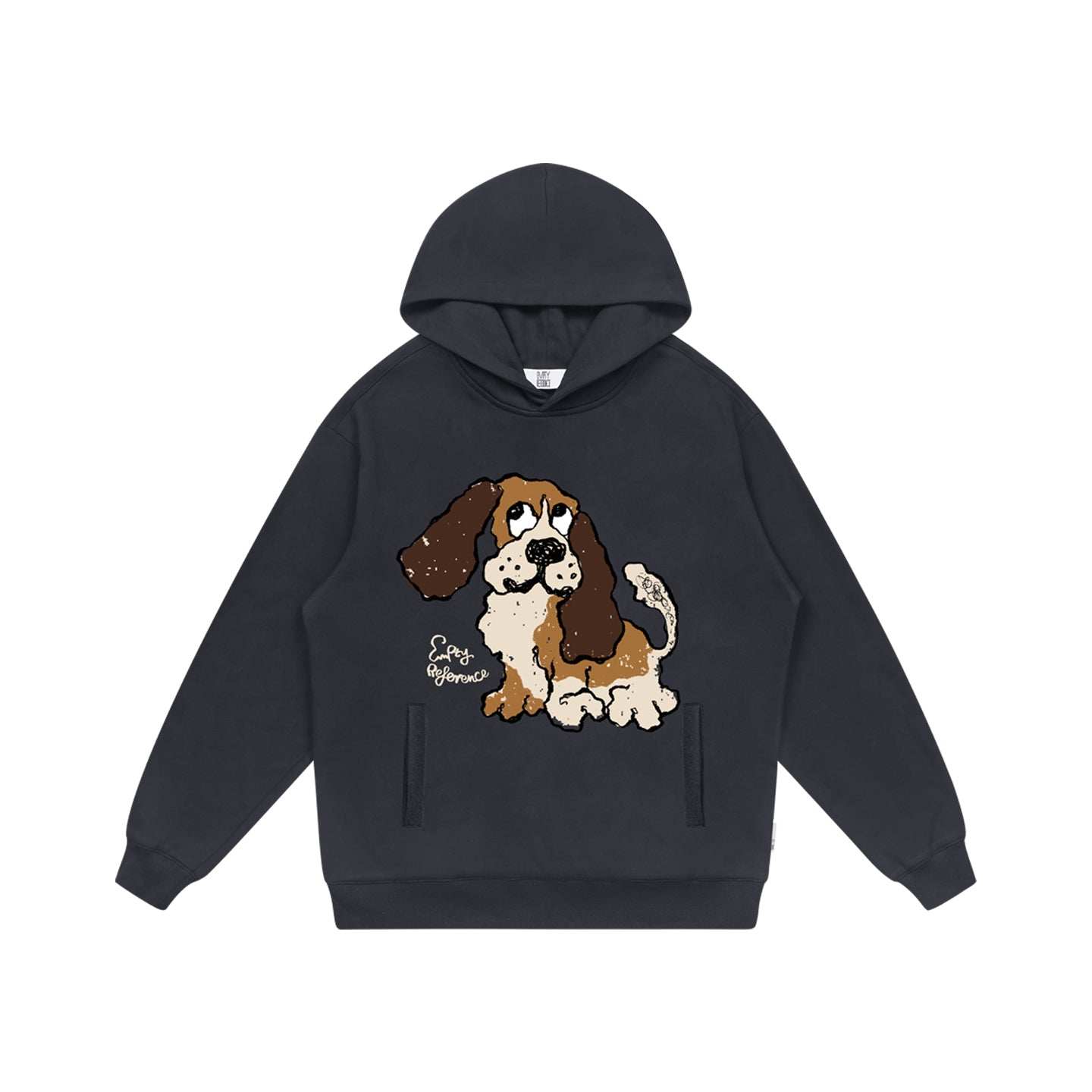 Faded Dog Graphic Hoodie - Empty Reference