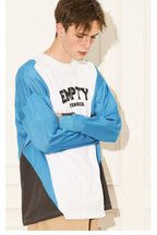 Colorblock Mesh Graphic Jersey Tee - Empty Reference