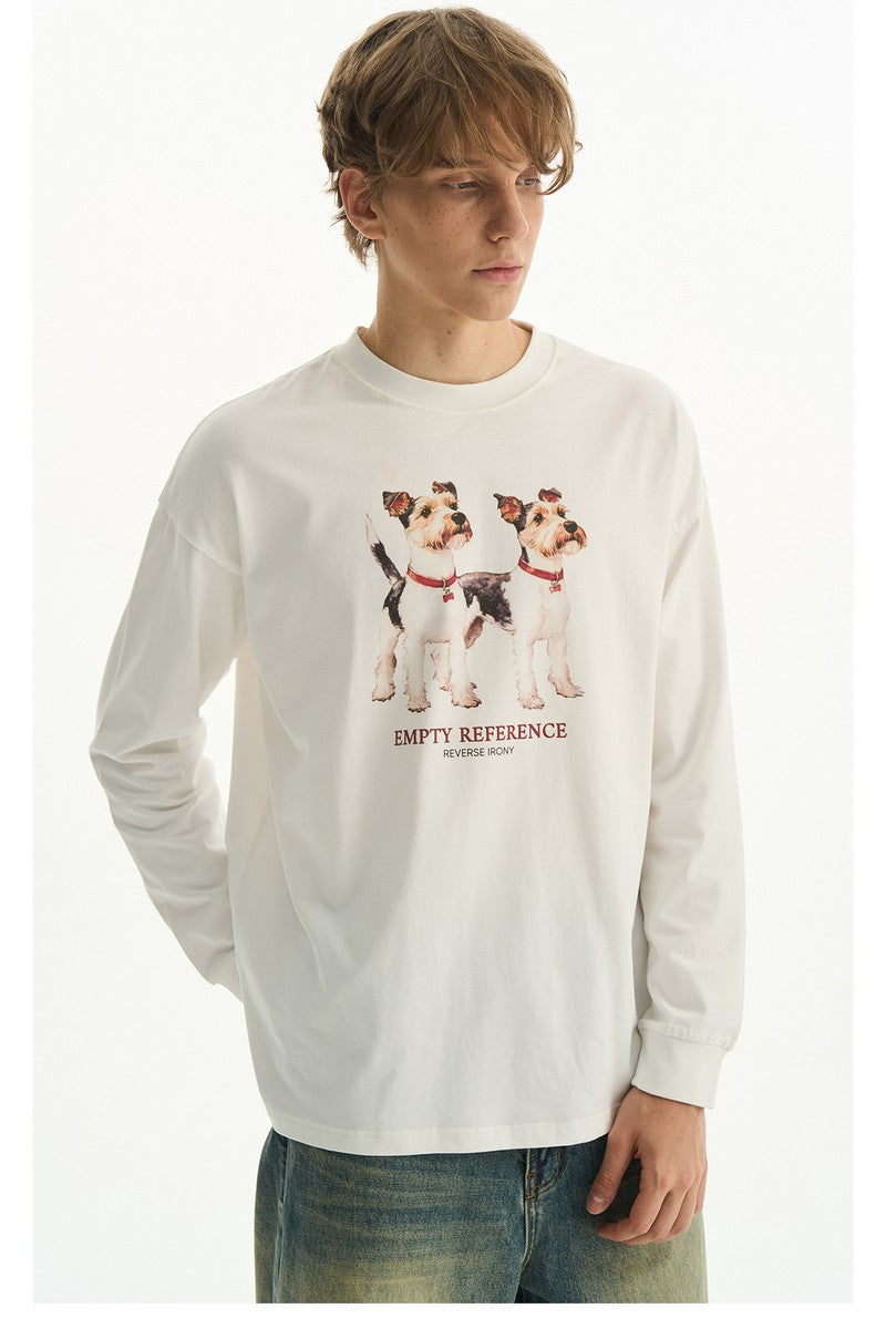 Schnauzer Letter Long Tee