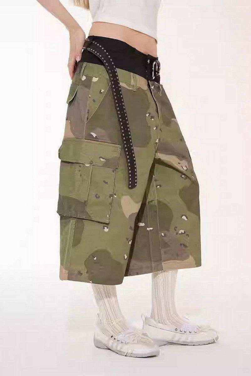 Camo Panel Straight Shorts - Empty Reference