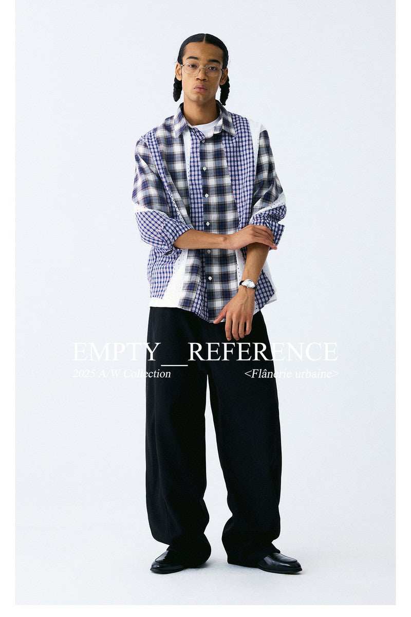 Textured Lace Panel Shirt - Empty Reference