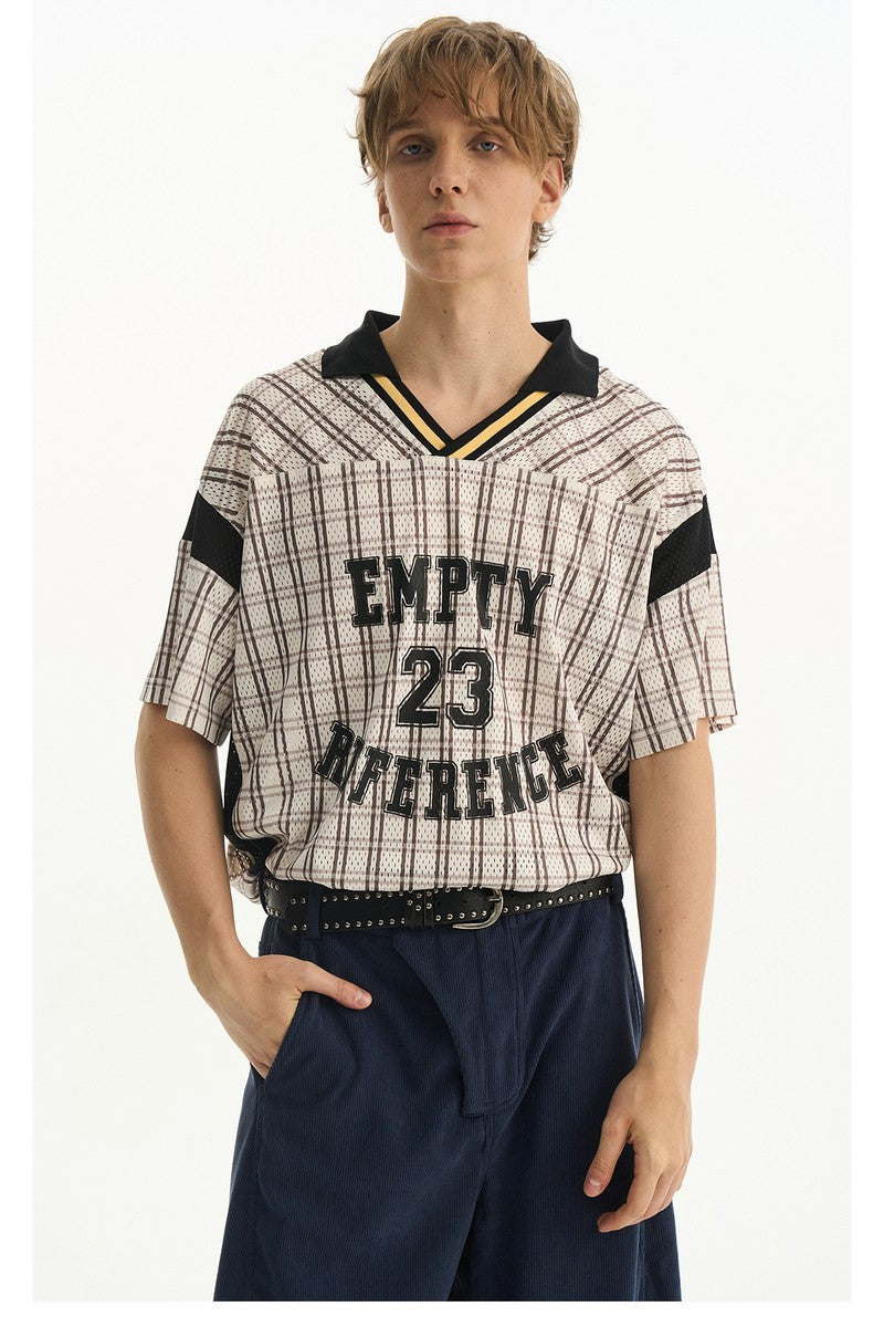 Number Stripe Logo Polo