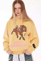 Deer Letter Graphic Hoodie - Empty Reference