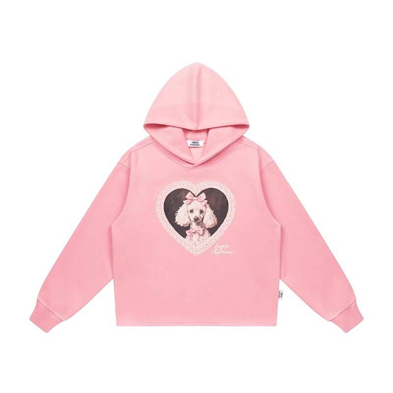 Lace Heart Dog Hoodie - Empty Reference