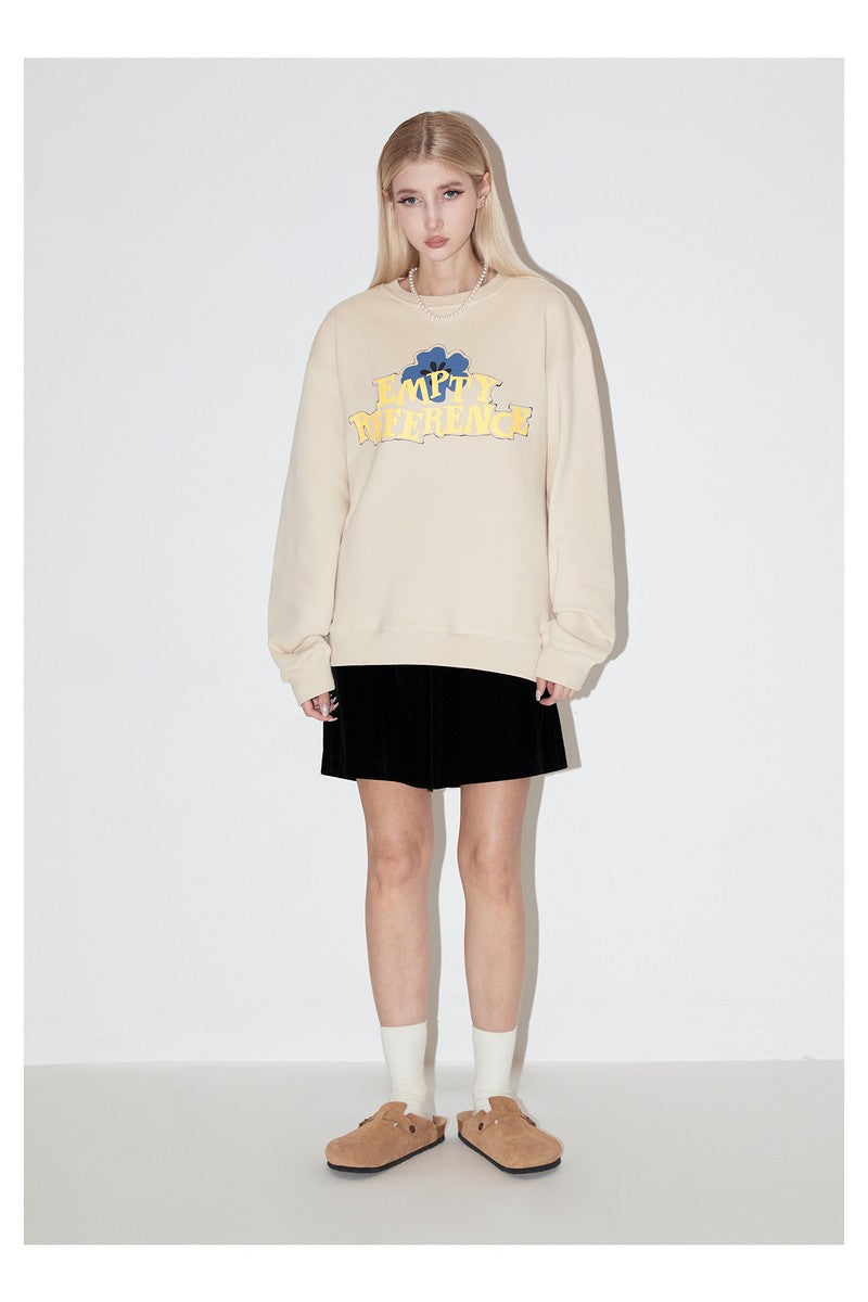 Sketch Floral Graphic Sweatshirt