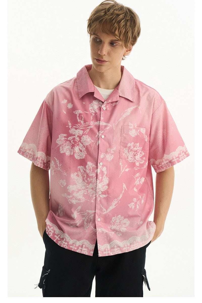 Gradient Lace Graphic Shirt - Empty Reference