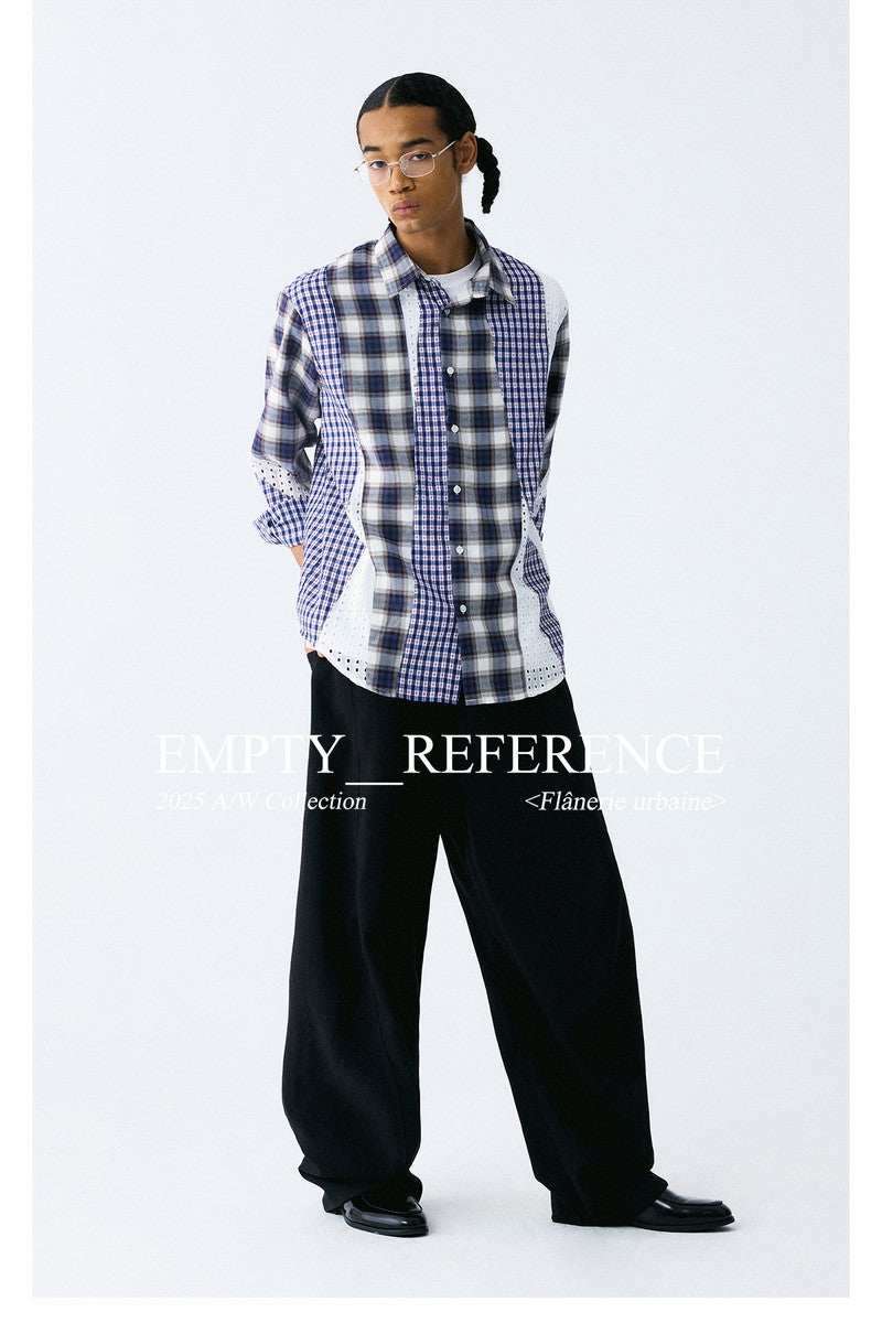 Textured Lace Panel Shirt - Empty Reference