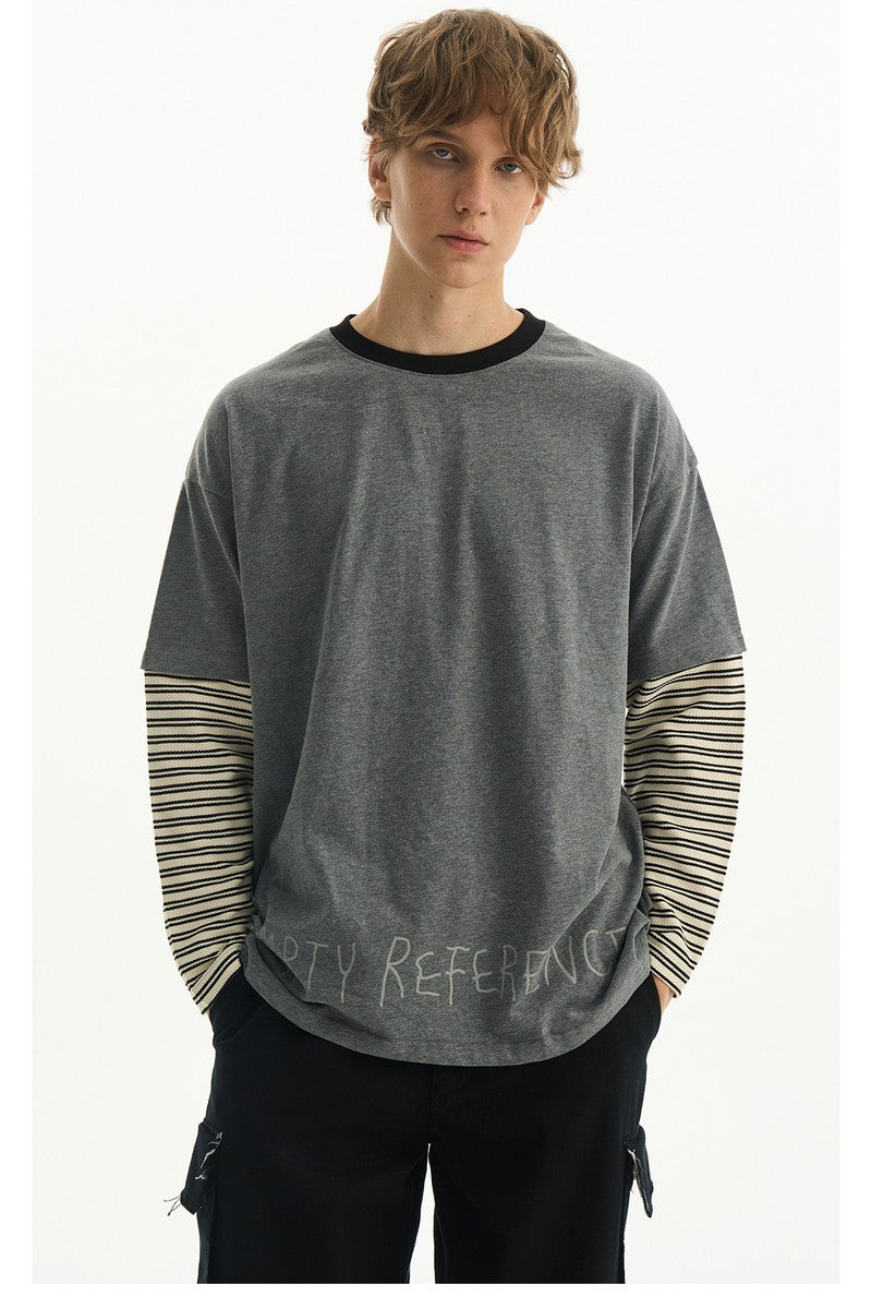 Layered Stripe Long Tee