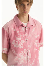 Gradient Lace Graphic Shirt