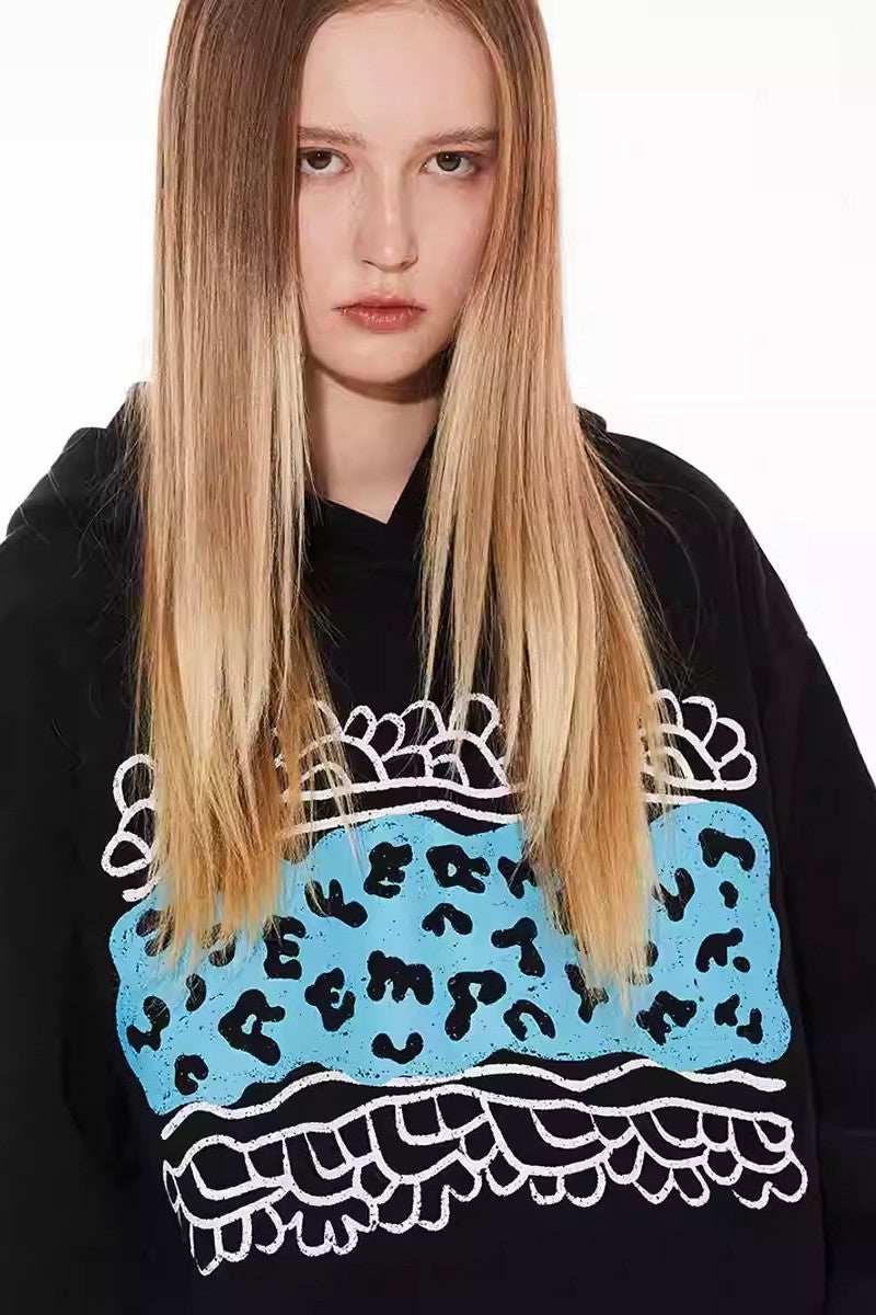 Leopard Patchwork Hoodie - Empty Reference