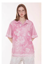 Gradient Lace Graphic Shirt