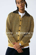 Vintage Stripe Knit Cardigan - Empty Reference