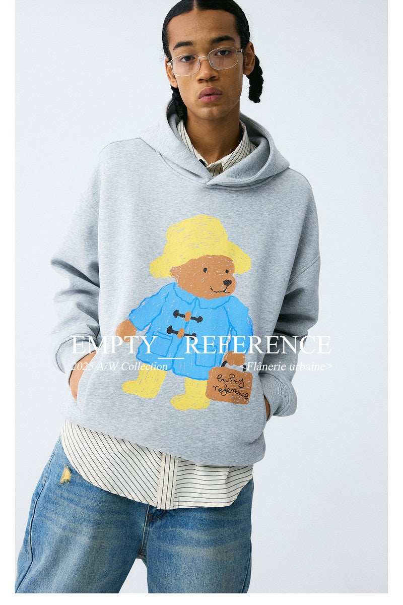 Teddy Briefcase Graphic Hoodie - Empty Reference