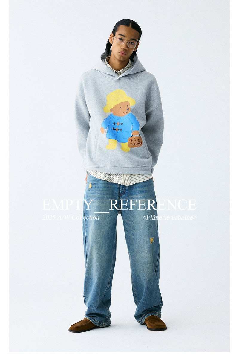 Teddy Briefcase Graphic Hoodie - Empty Reference