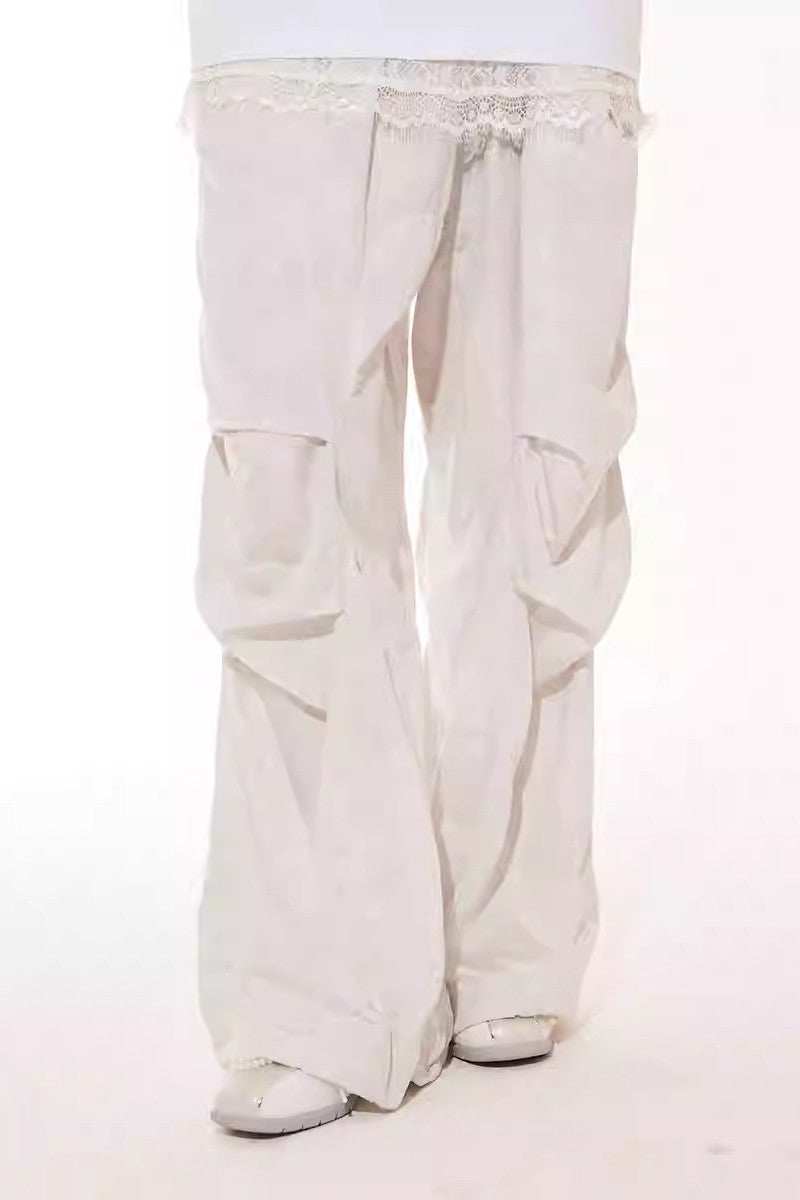 Pleated Botanical Paratrooper Pants - Empty Reference