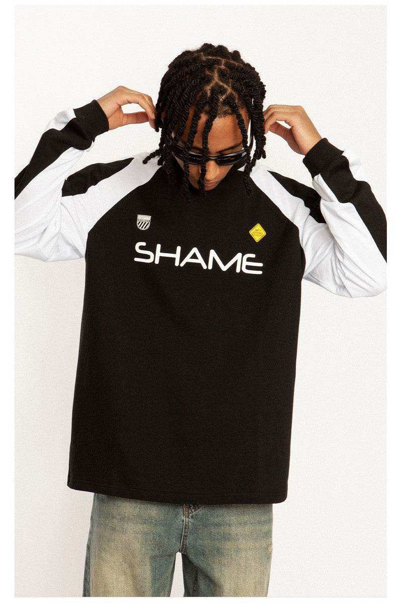 Black White Patchwork Jersey Tee - Empty Reference