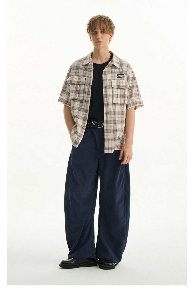 Textured Plaid Pocket Shirt - Empty Reference