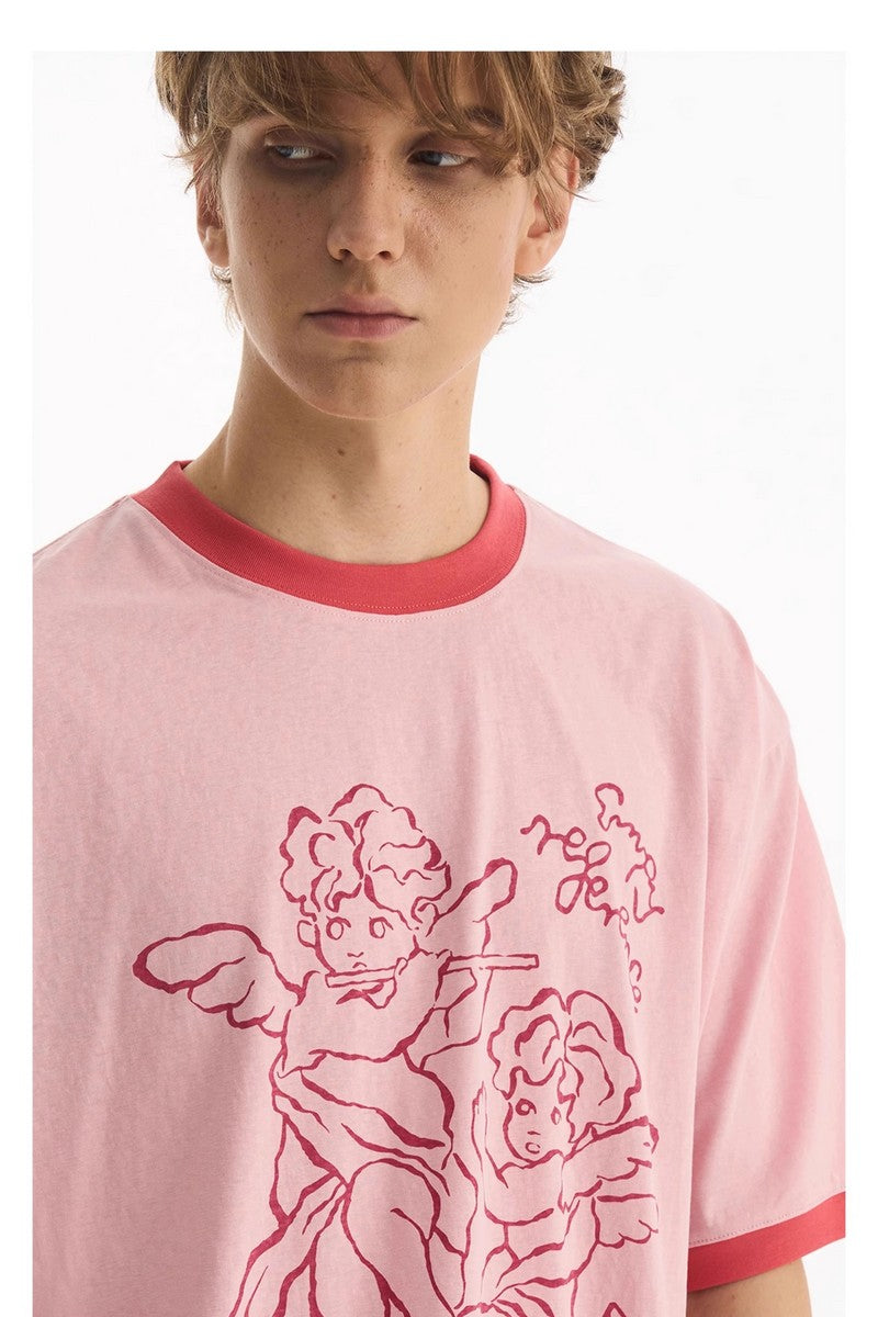 Angel Patchwork Graphic Tee