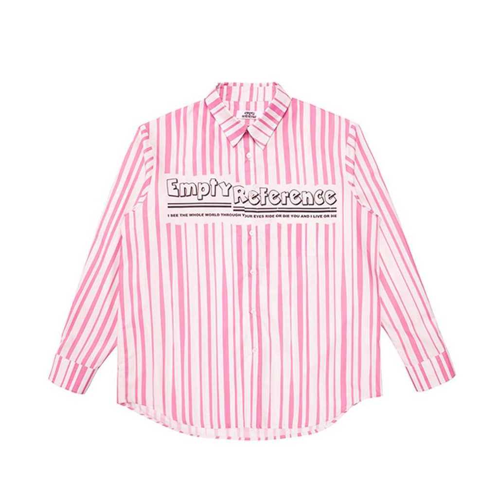 Pink Stripe Logo Shirt - Empty Reference