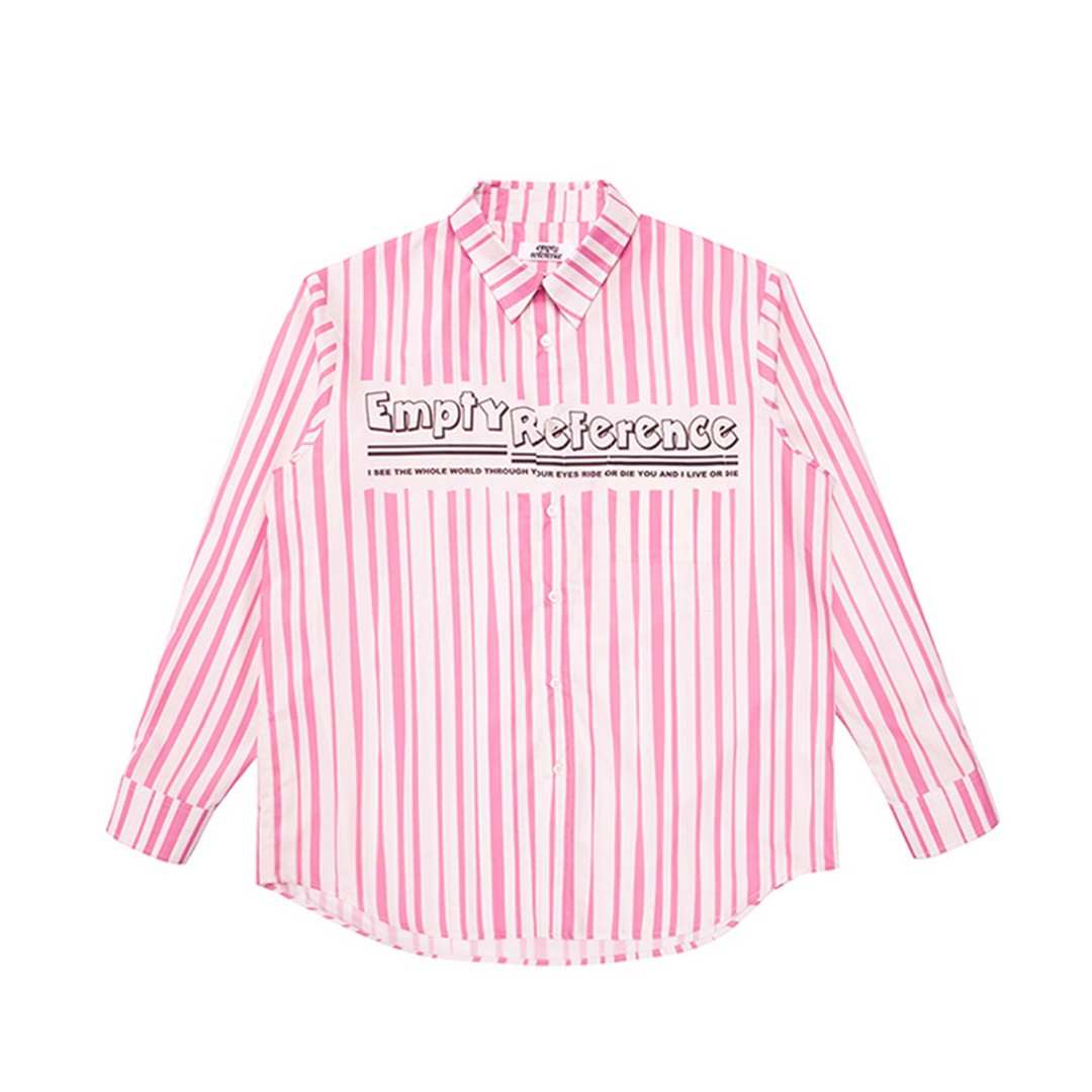 Pink Stripe Logo Shirt - Empty Reference