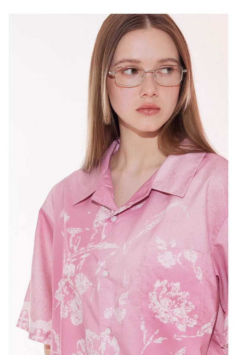 Gradient Lace Graphic Shirt - Empty Reference