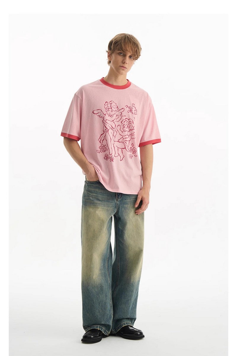 Angel Patchwork Graphic Tee