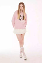 Lace Heart Dog Hoodie - Empty Reference