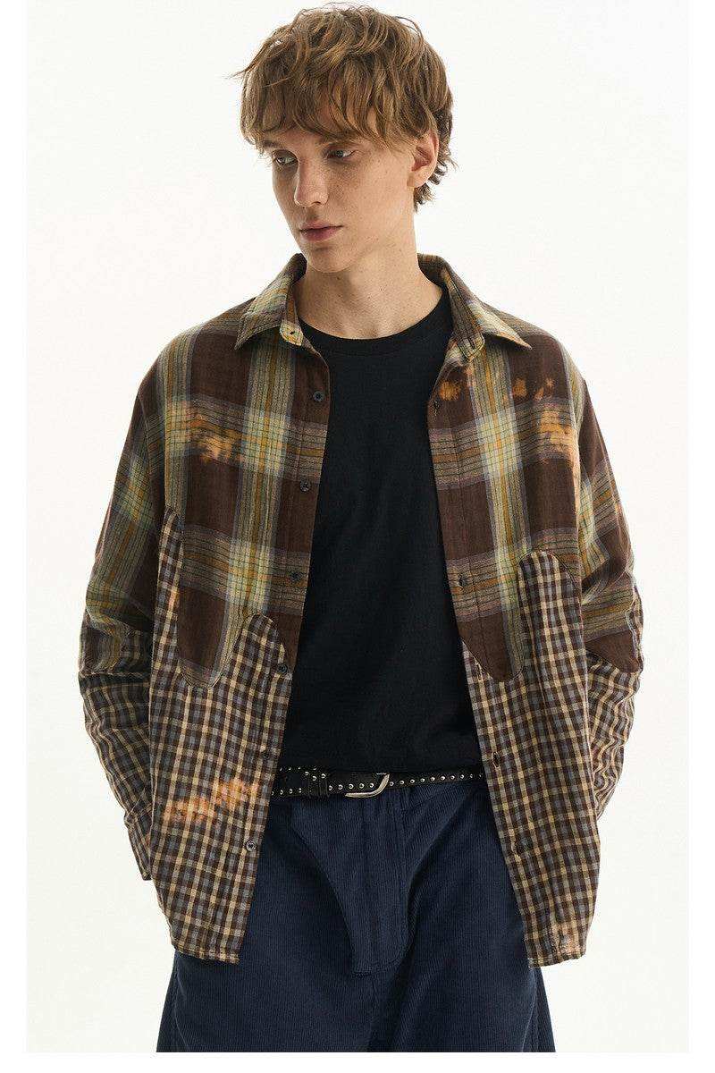 Asymmetrical Plaid Shirt - Empty Reference