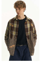 Asymmetrical Plaid Shirt - Empty Reference