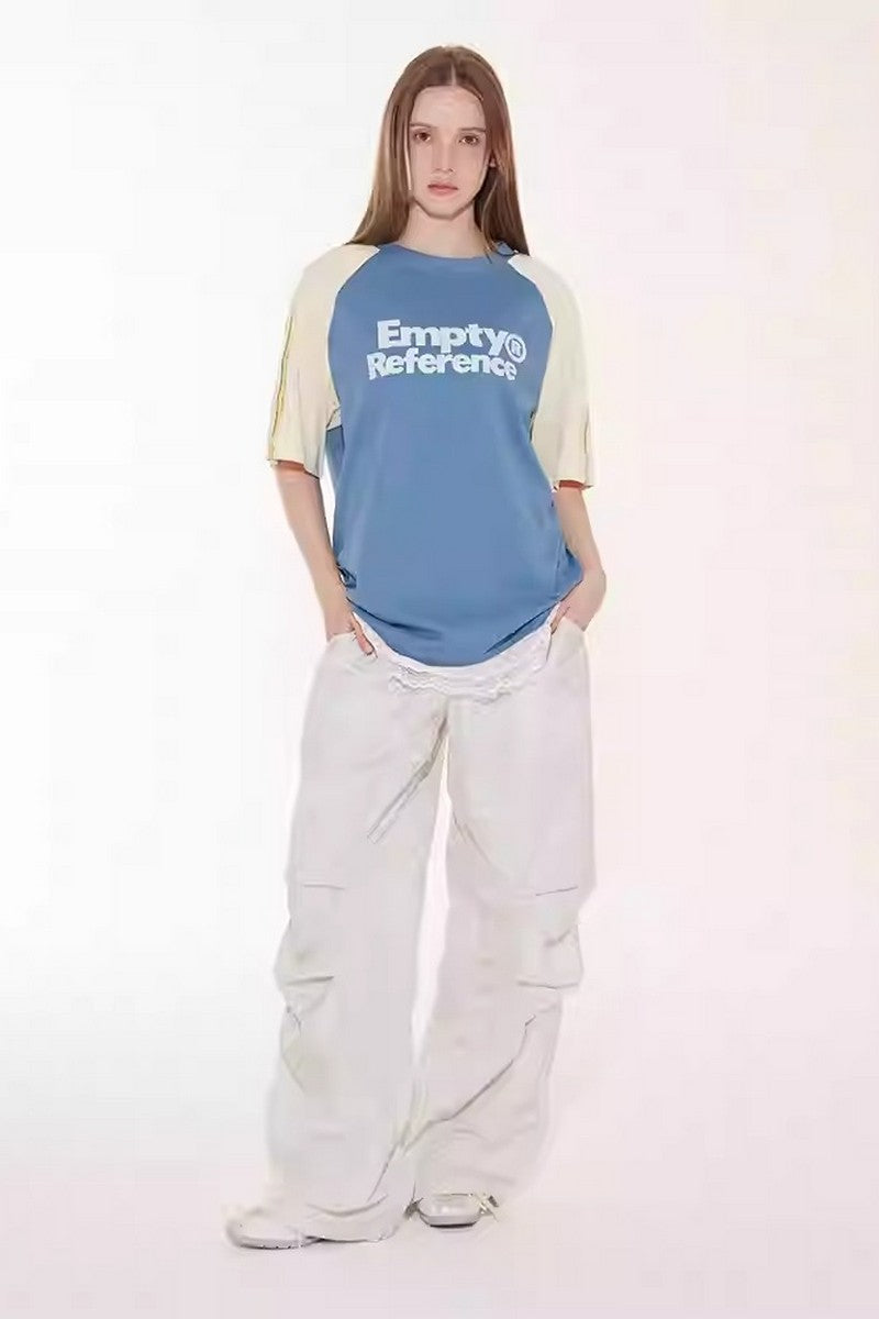 Blue Raglan Cooling Graphic Tee